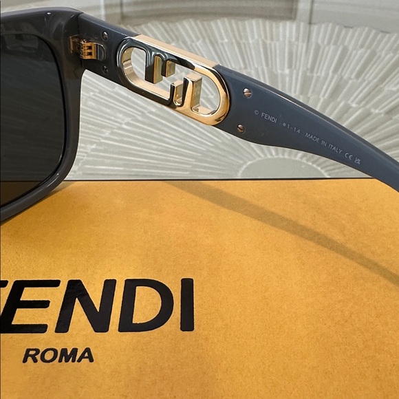NEW! FENDI Square Greg Sunglasses 54 - Picture 7 of 9